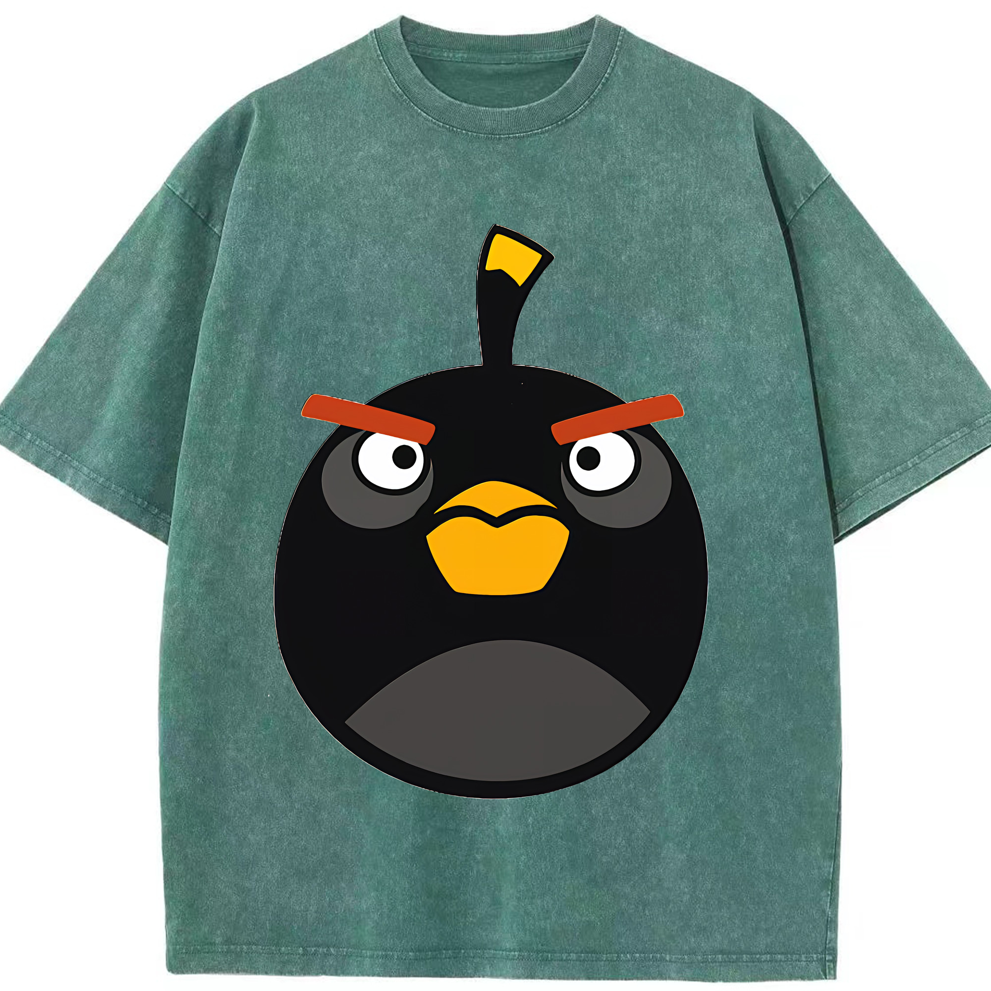 （画像用） Angry Birds アングリーバード 綿100% ヴィンテージ風 半袖Tシャツ（フロントプリント）